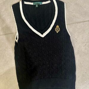 Ralph Lauren Black Sweater Vest